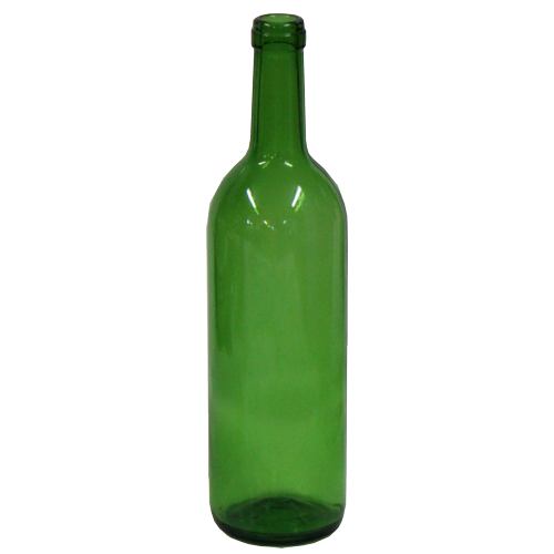 FĽAŠA NA VÍNO 750 ml ZELENÁ BALIČ=8ks PAL=1152 KS*0617