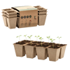 SET OF 3 PALLETS OF PEAT FLOWERPOTS 24,5 x 12,5 x 6 CM