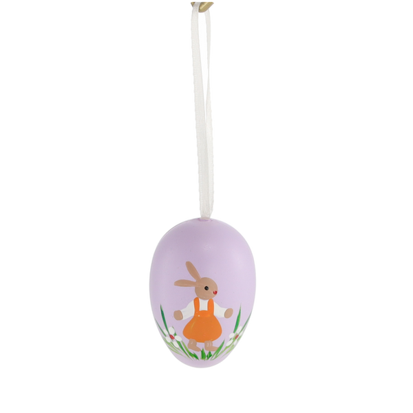 SET OF 6 EASTER EGGS WITH A PENDANT ASSORTED 3 DESIGNS