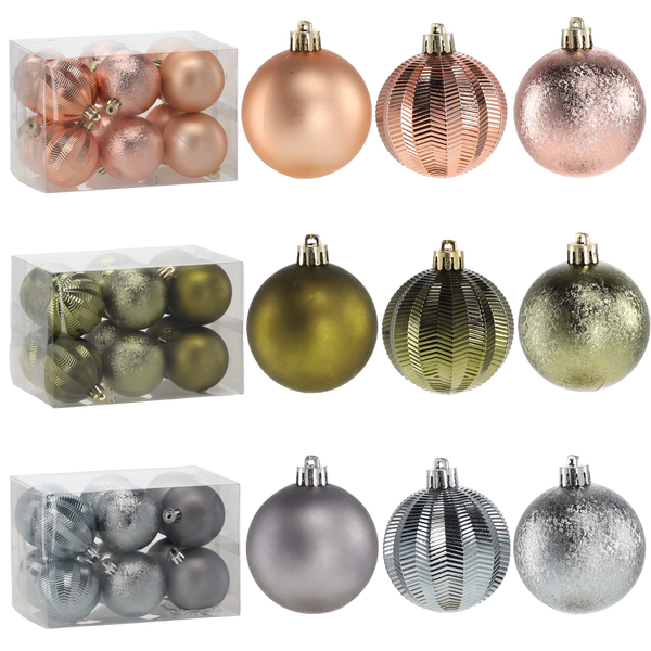 SET DE 12 BUCĂȚI CANDLE 6 CM OLIVE/BRONZ/GRAFIT *7306