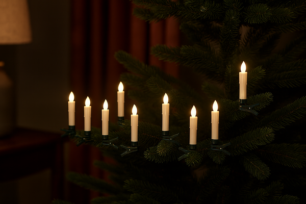 KPL. 10 ŚWIEC Z KLIPSEM I PILOTEM 1,9 X 9 CM *9490