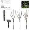 SET OF 3 SOLAR TREE LED LIGHTS WARM WHITE