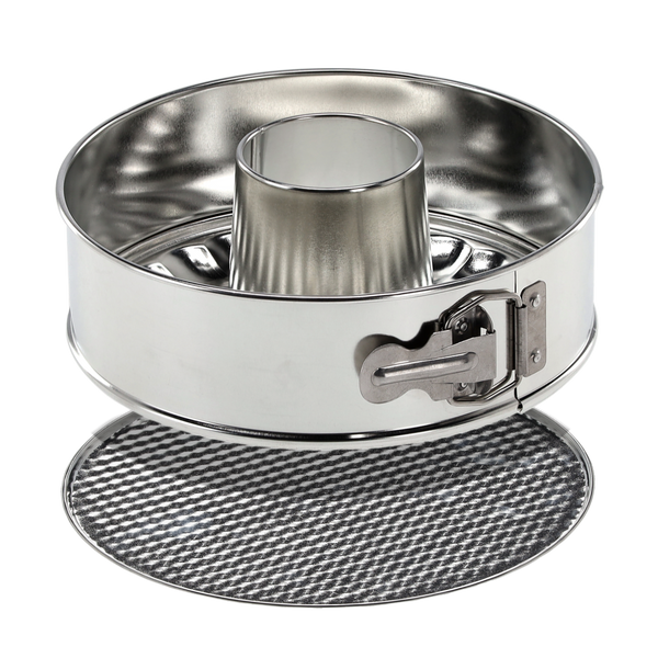 EMBOSSED CAKE TIN FI 21CM WITH TWO BOTTOMS