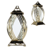 LAMPION 40CM WSTĘGA METALIK ZŁOTY/SREBRNY OPAK=3SZT*8507