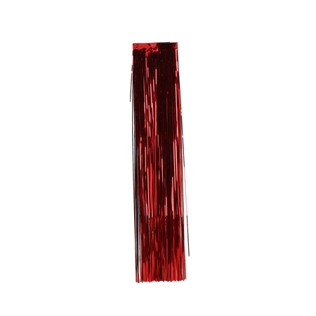 OZDOBA CHOINKOWA - BŁYSZCZĄCA LAMETA 51CM CZERWONY/ZŁOTY/SREBRNY opak=144szt *7948