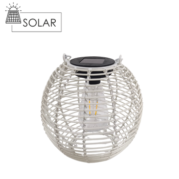 SOLÁRNÍ LAMPION BÍLÝ 19 CM LED *6051