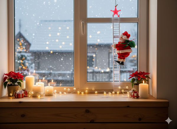 MIKULÁŠ LEZIACI PO REBRÍKU 20,5 CM *6996