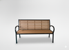 GARDEN BENCH 125 X 60 X 80 CM BROWN