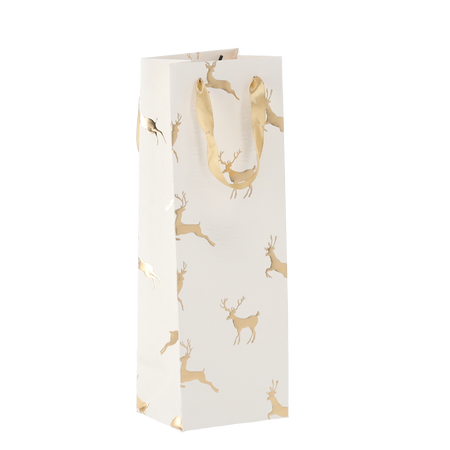 TOREBKA OKAZYJNA BOŻONAR. NA WINO "RENIFERY" 36 x 12 x 10 CM opak=12szt *0559