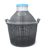 BALLOON 10L WITH WIDE NECK IN BASKET