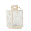 Vianočná LAMPA 11 x 11 x 20,5 CM S LED NÁPLŇOU BIELA *2553