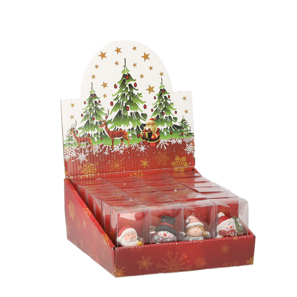 FIGURKA BOŽONÁR. – MIKULÁŠ / SNEHULIAK / ANJELOV 4 x 3 x 6 CM balenie=24 ks *5098