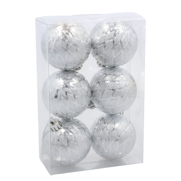 KPL. 6 BOMBEK 6 CM CZERWONY / ZŁOTY / SREBRNY *3832