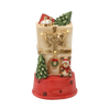 FIGURKA BOŻONAR. - DOMEK Z RENIFEREM 22 X 21 X 40 CM LED *0929