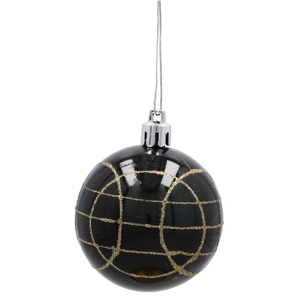 SET OF 18 CHRISTMAS BAUBLES 6 CM