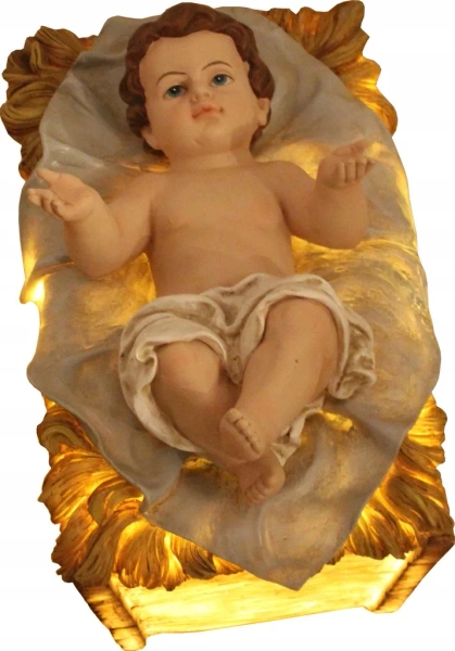 KPL. 3 FIGURI ILUMINATE - FAMILIA SFINȚITĂ 100 CM MASĂ DE RĂȘINĂ *3923