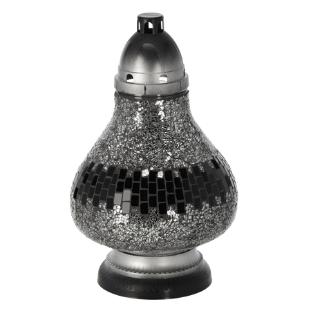 LUMÂNARE 34CM/50H VITRAJ CARAFĂ ARGINTIE PACH=4BUC*0586