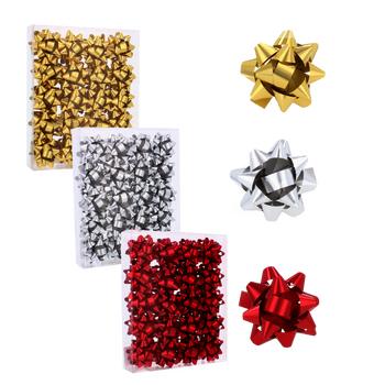 SET OF 40 BOWS 5 CM FOR WRAPPING GIFTS PACK=36 PCS