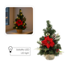 CHRISTMAS TREE LED 40 CM RED-GOLD