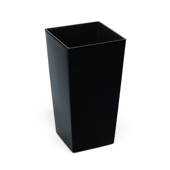 KVETINÁČ FINEZJA 300X300 MM S VNÚTORNÝM KOŠOM – ČIERNY*45471