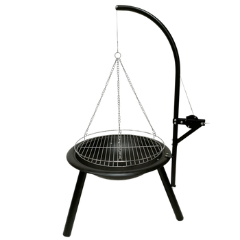 GRILL WISZĄCY REGULOWANY Z PALENISKIEM 55 x 100 CM *5269