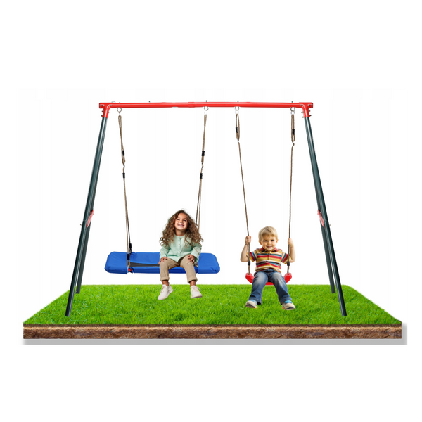 TWO-SEATER GARDEN SWING 290 x 180 x 200 CM