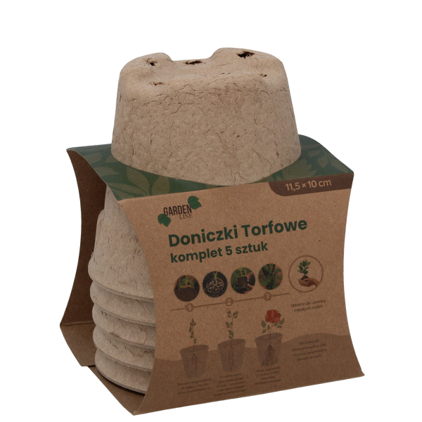 11,5CM 5 PCS PAPER POTS