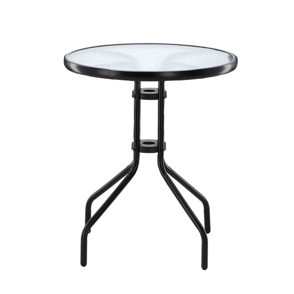 SET DE MOBILIER PENTRU BALKON - 2 SCAUNE + MASĂ - NEGRU *5895