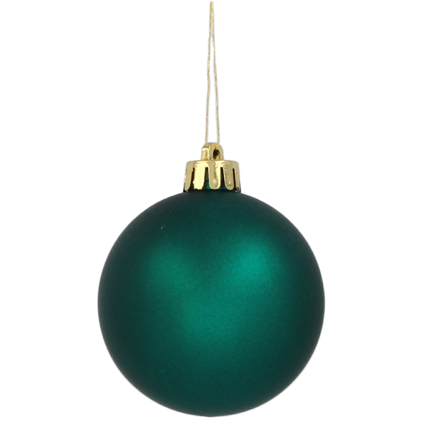 SET OF 12 BAUBLES 6 CM RED/GOLD/GREEN