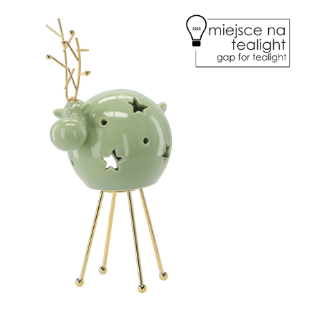 FIGURKA BOŽONÁROVA - RENIFER NA TEALIGHT 27,3 CM balenie=1ks *1283