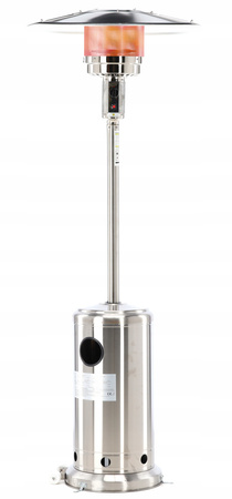 STAINLESS STEEL GAS PARASOL 221 CM