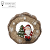 FIGURKA BOŽÍHO HODNĚ - MIKULÁŠ V KMEŇA STROMU 29 X 12 X 28 CM LED *1032