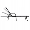 GARDEN LOUNGER 195x69x94cm DARK GREY *6111