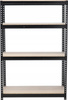REGAŁ 4-POZIOMOWY 180 X 120 X 60 CM CZARNY UDŹWIG PÓŁKI: 500 KG PRO *0667