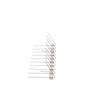 BIRD SPIKES 50 CM 20 SPIKES FOR GUTTER pack=12pcs