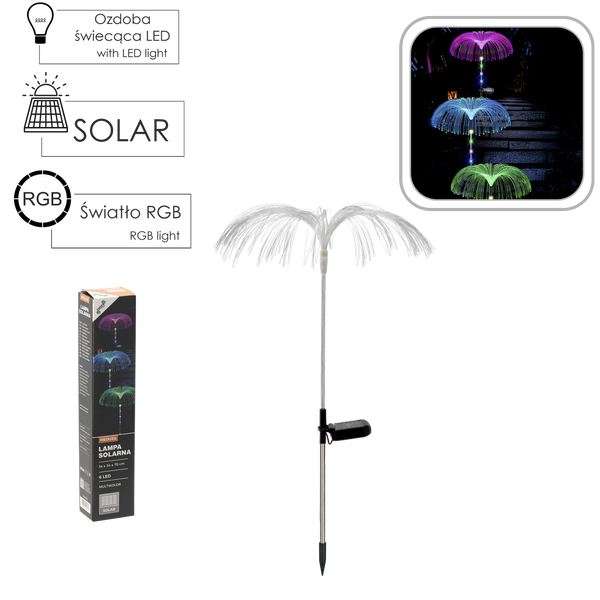 SOLAR LAMP 34 x 34 x 70 CM JELLYFISH 5 LED MULTICOLOR
