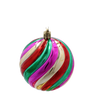 SET OF 6 CHRISTMAS TREE ORNAMENTS - MIX OF DESIGNS 8CM