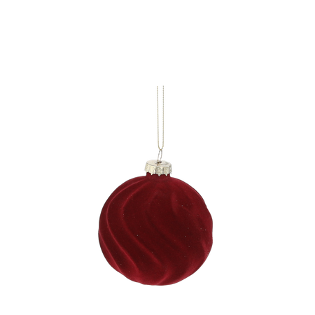 KPL. 7 DECORATIUNI DE CRACIUN DIN sticla BORDEAUX 29 x 29 x 9,6 CM *2133