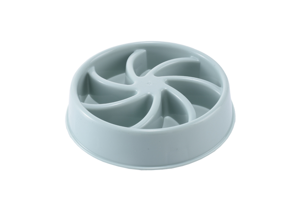 SLOW FEEDING PET BOWL 20.5 X 20.5 X 5 CM MIX PATTERNS PACK=12 PCS