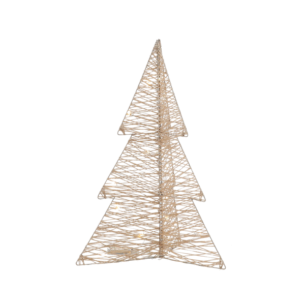 CHRISTMAS DECORATION - LED CHRISTMAS TREE 50 CM CHAMPAGNE GOLD