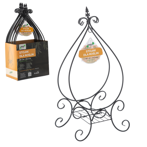 PLANT STAND 49 x 34 x 101,5 CM BLACK