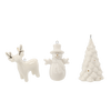 FIGURKA BOŽÍHO NM. - VĚŠEJÍCÍ KERAMICKÝ STROMEČEK/SNĚHULÁK/LOS 4,5 X 3 X 6,4 CM bal=12ks *1261