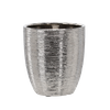 CERAMIC COVER FOR A POT 25 X 25 X 25 CM SILVER