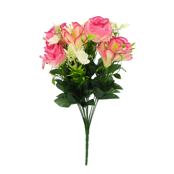 ARTIFICIAL BRANCH - ROSES AND LILES ASSORTED COLOURS