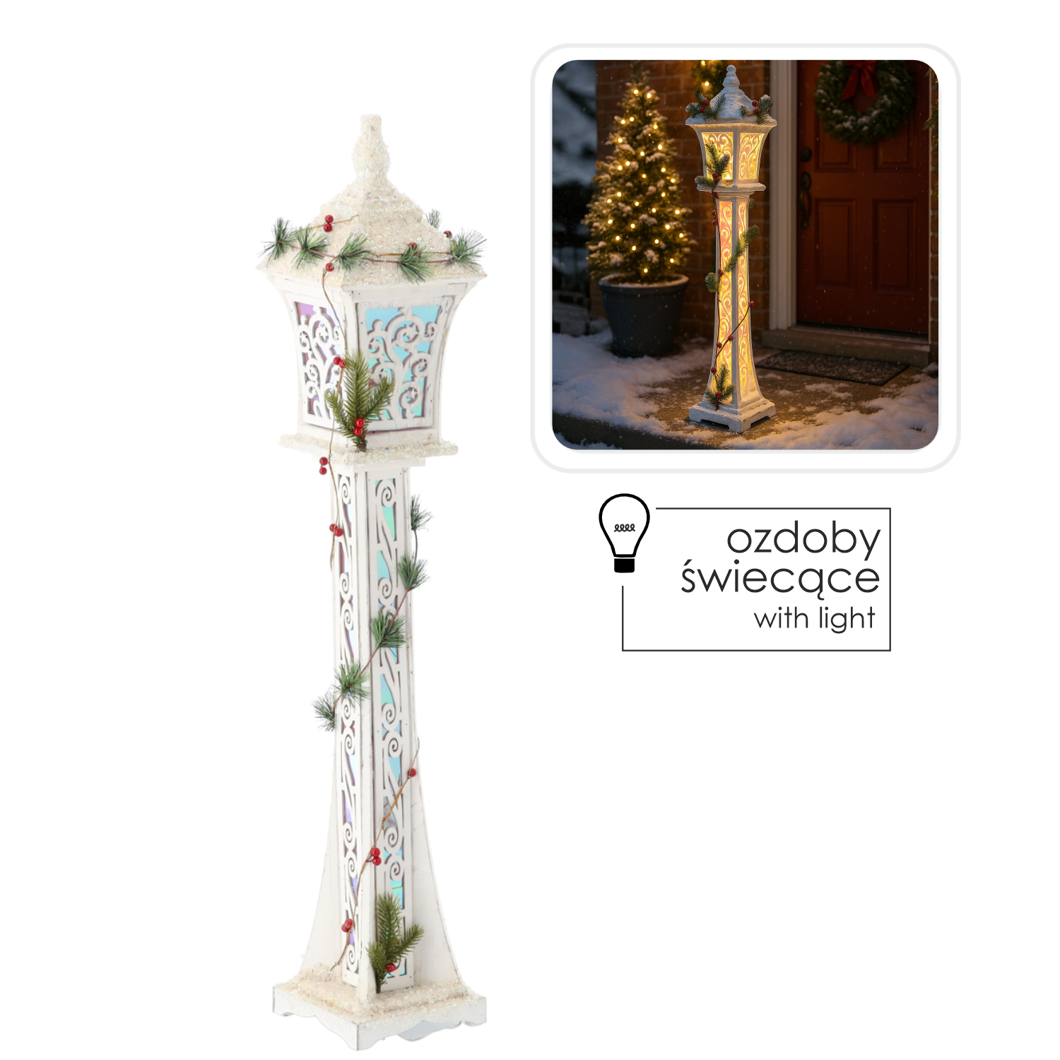 ŚWIĄTECZNA LATARNIA BIAŁA LED 20 x 20 x 120 CM *5263 pol_pl_SWIATECZNA-LATARNIA-BIALA-LED-20-x-20-x-120-CM-5263-7487_1