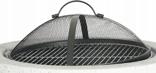 GARDEN FIREPLACE WITH COVER AND POKER 43 x 43 x 38.5 CM