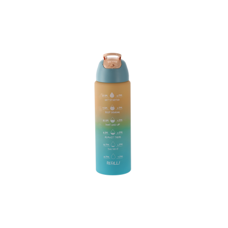 WATER BOTTLE 700 ML PINK - ORANGE
