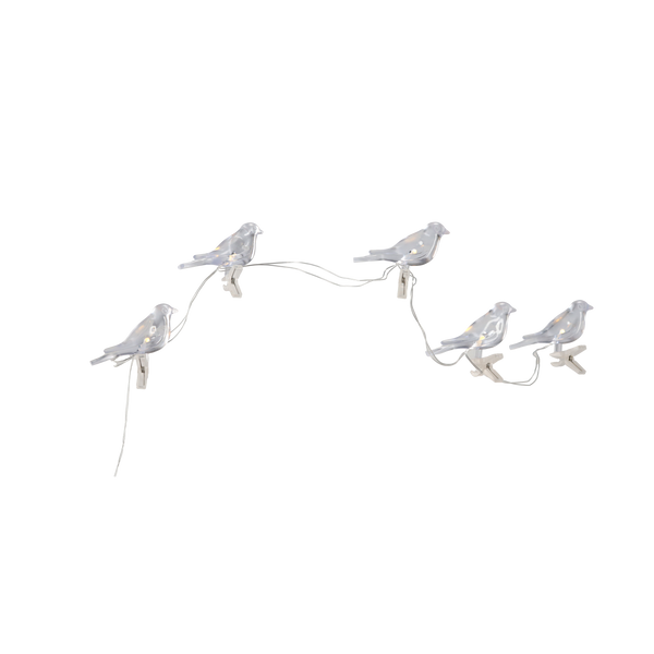 LED GHIRLANDA SOLARĂ PENTRU GRĂDINĂ LUNGIME 2 + 1,2 M CU CLIP 5 LED ALB CALD *6063