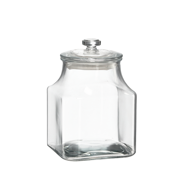 BORCAN 2,8 L PATRAT CU CAPAC DIN sticlă *0475