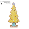 FIGURKA BOŽONAR. - CHOINKA Z PIERNIKA ŽLTÁ 23,8 X 9,8 X 53,6 CM LED *1384